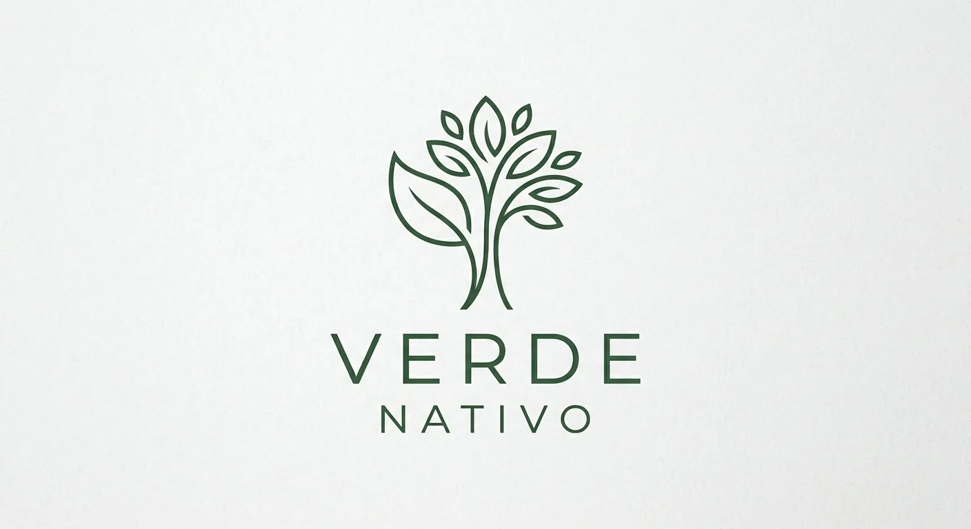 Verde Nativo Logo del vivero